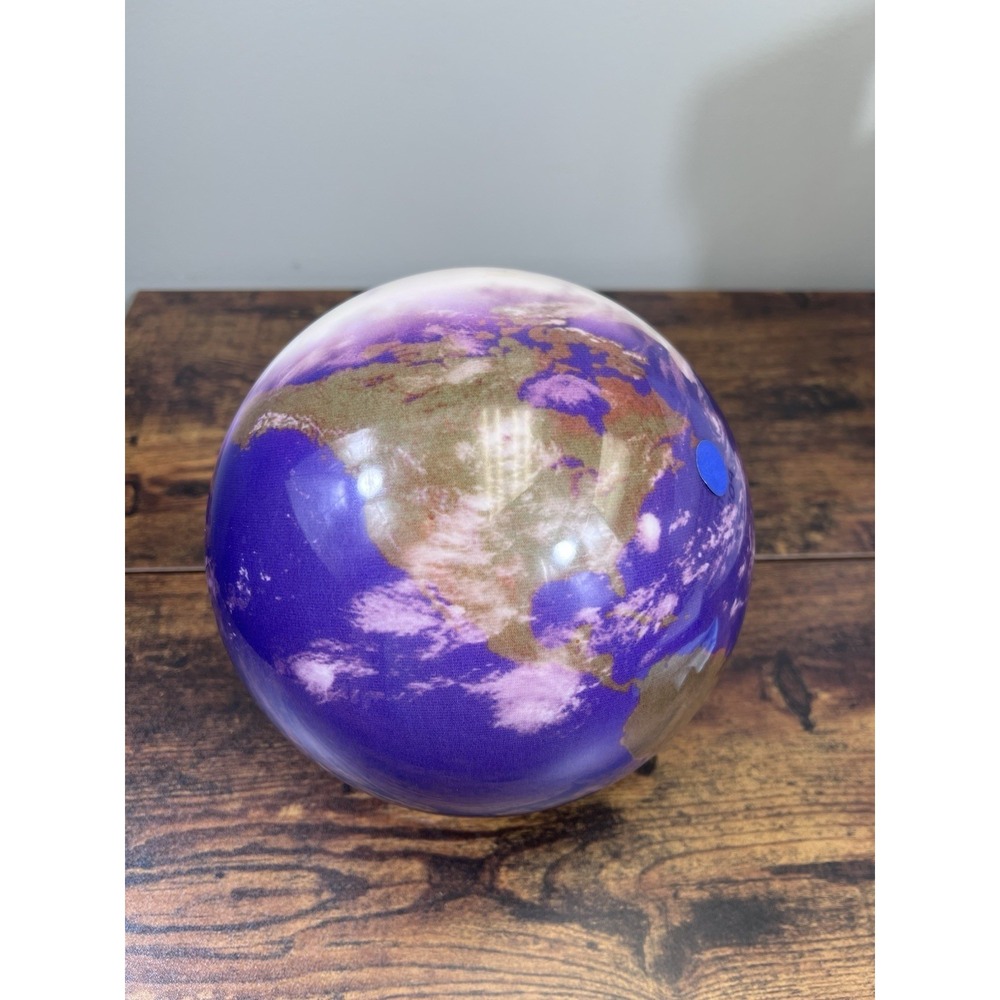 Brunswick Earth Globe Bowling Ball Viz-a-ball New Undrilled 14lbs